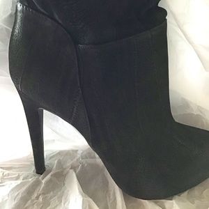 Cicely Heeled Thigh High Boots (size 10) Black